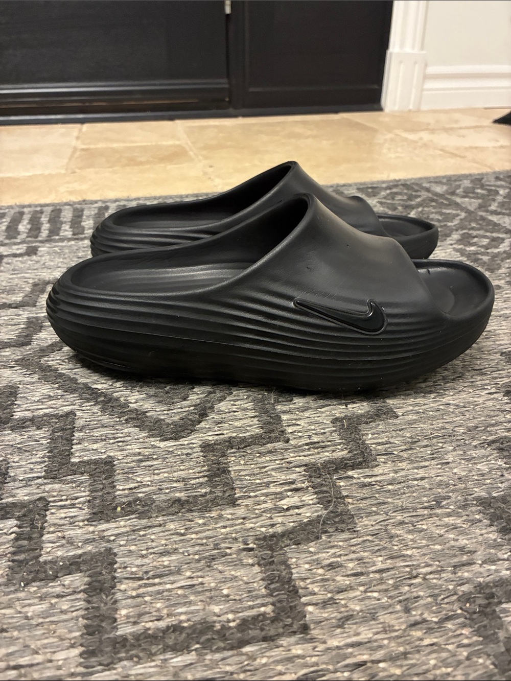 Nike Black Slip-On Clogs- Unisex